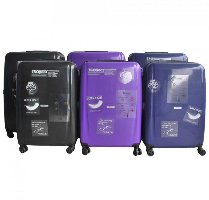 Micro-Diamond Heavy Duty ABS + Polypropylene Luggage (Scratch Resistant)