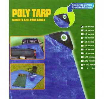 Poly Tarp 2x3 Metres (Waterproof/UV resistant)