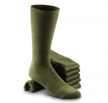 Anti-Odor Military Boot Green Socks